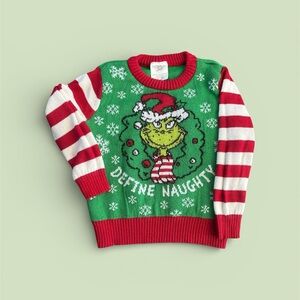 Dr. Seuss Grinch Green and Red Sweater
